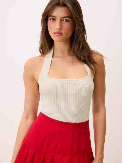 Top BABICHE - Uni Blanc