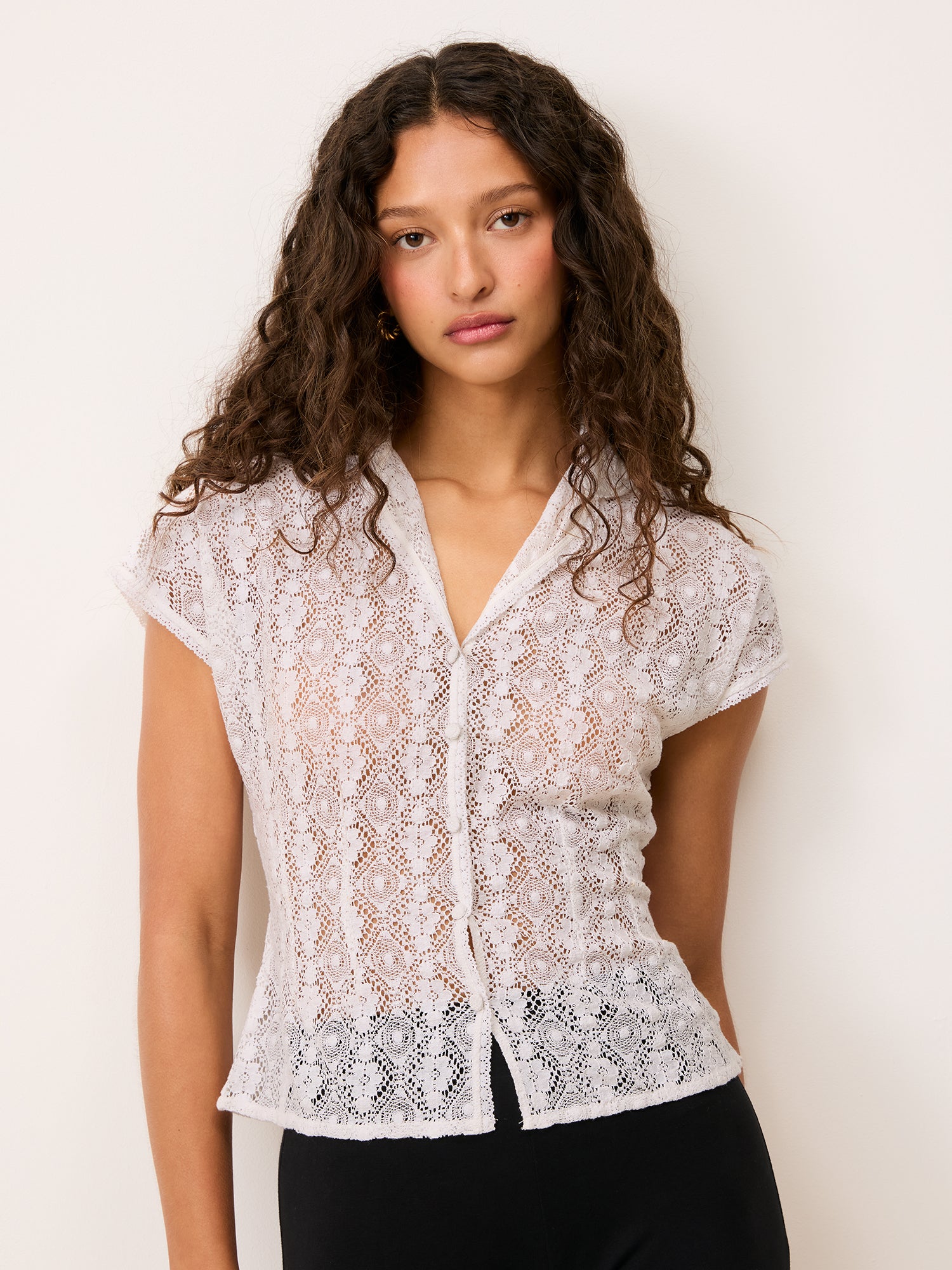 Chemise DANIELLE - DENTELLE BLANCHE
