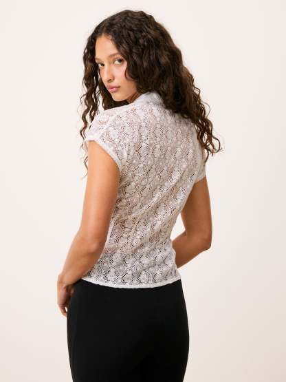 Chemise DANIELLE - DENTELLE BLANCHE