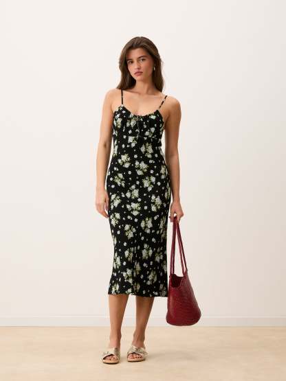 Robe DARIA - Jardin Secret Noir