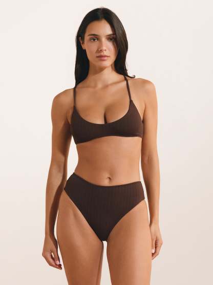 Bas de maillot CAMILLA - Uni Chocolat