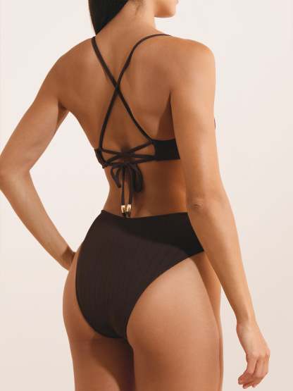 Bas de maillot CAMILLA - Uni Chocolat