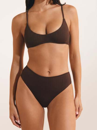 Bas de maillot CAMILLA - Uni Chocolat