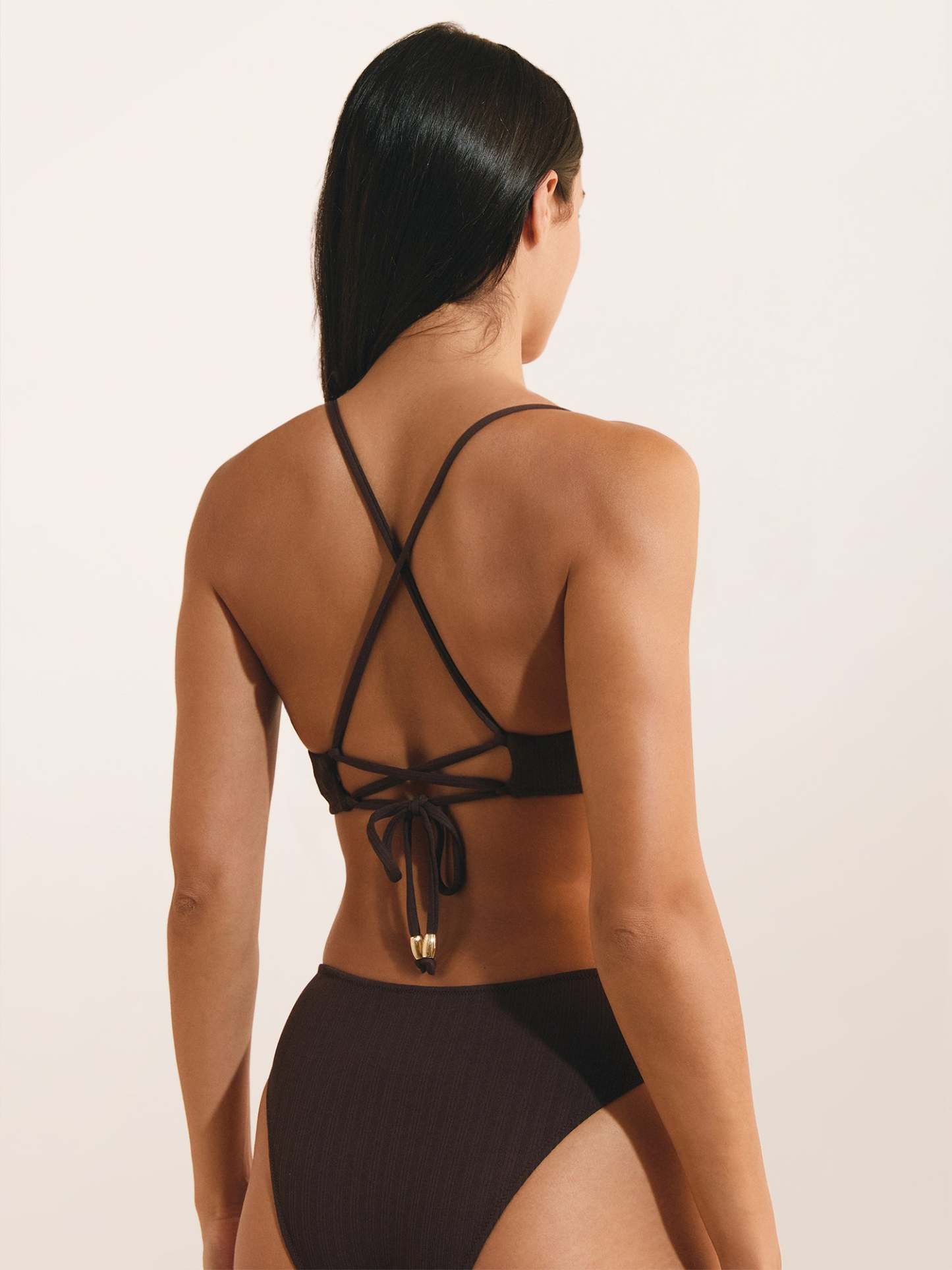 Haut de maillot DREW - Uni Chocolat