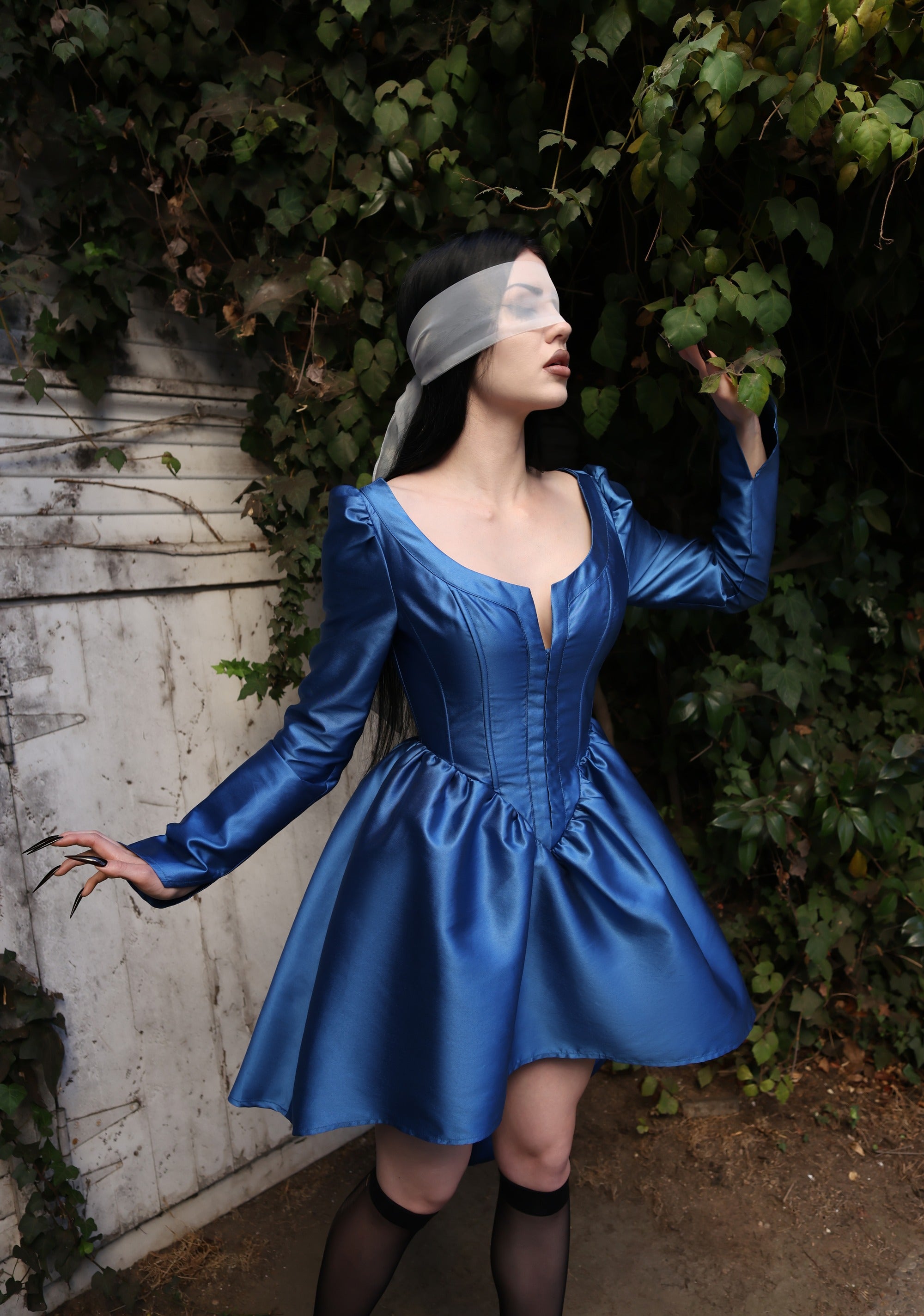 Sleepy Hollow Ball Gown Costume - BLUE