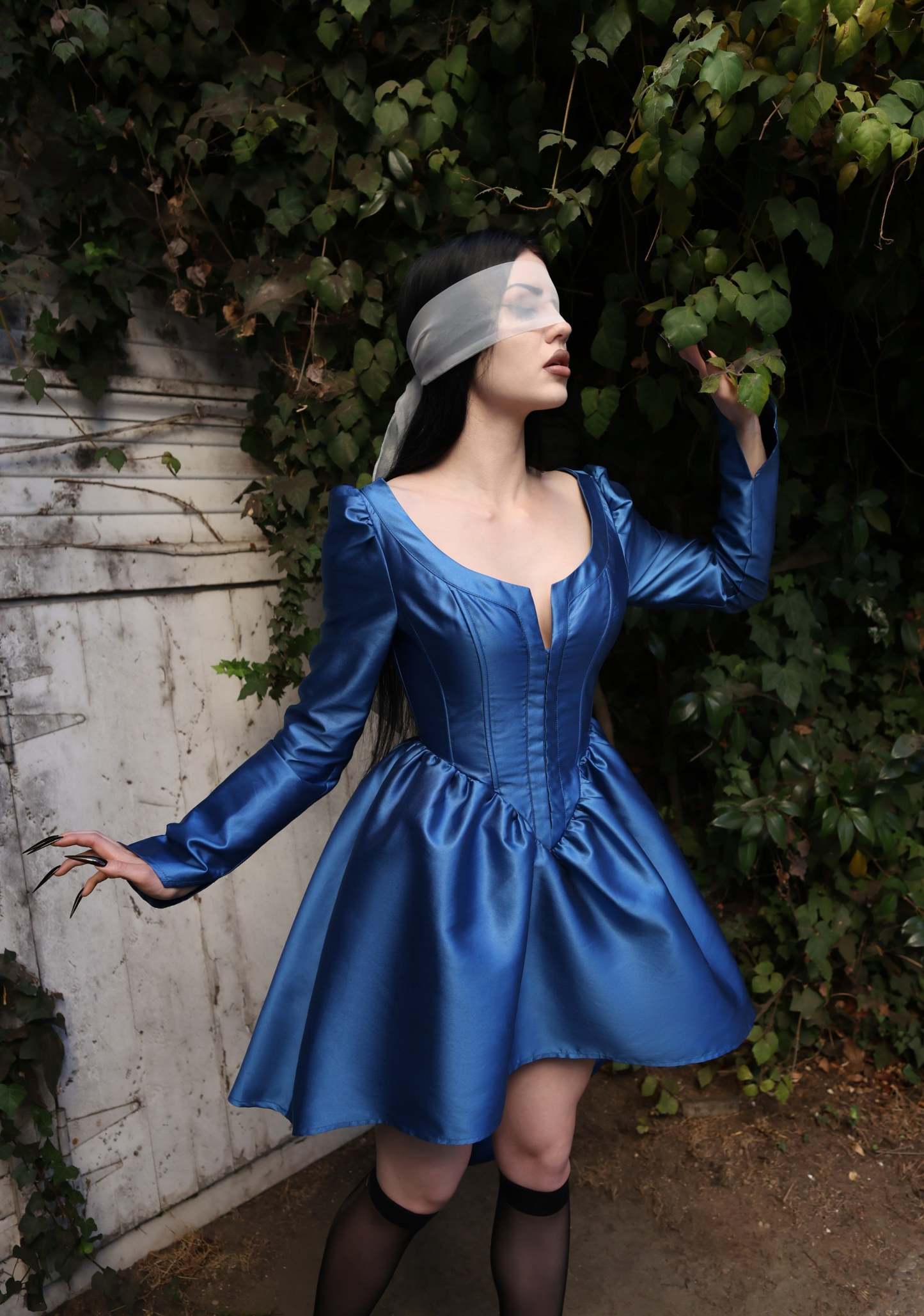 Sleepy Hollow Ball Gown Costume - BLUE