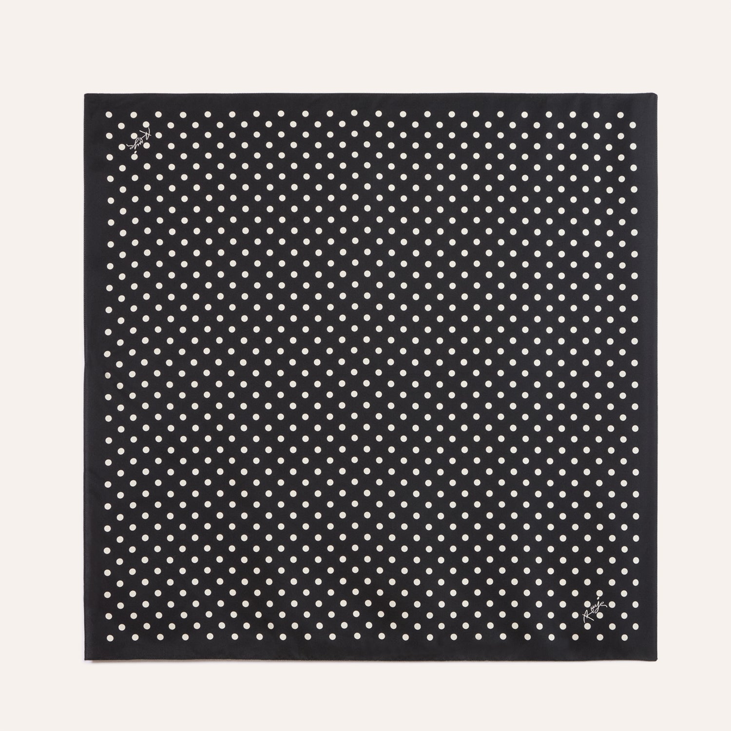 Foulard EDDY - Pois Carmen Noir