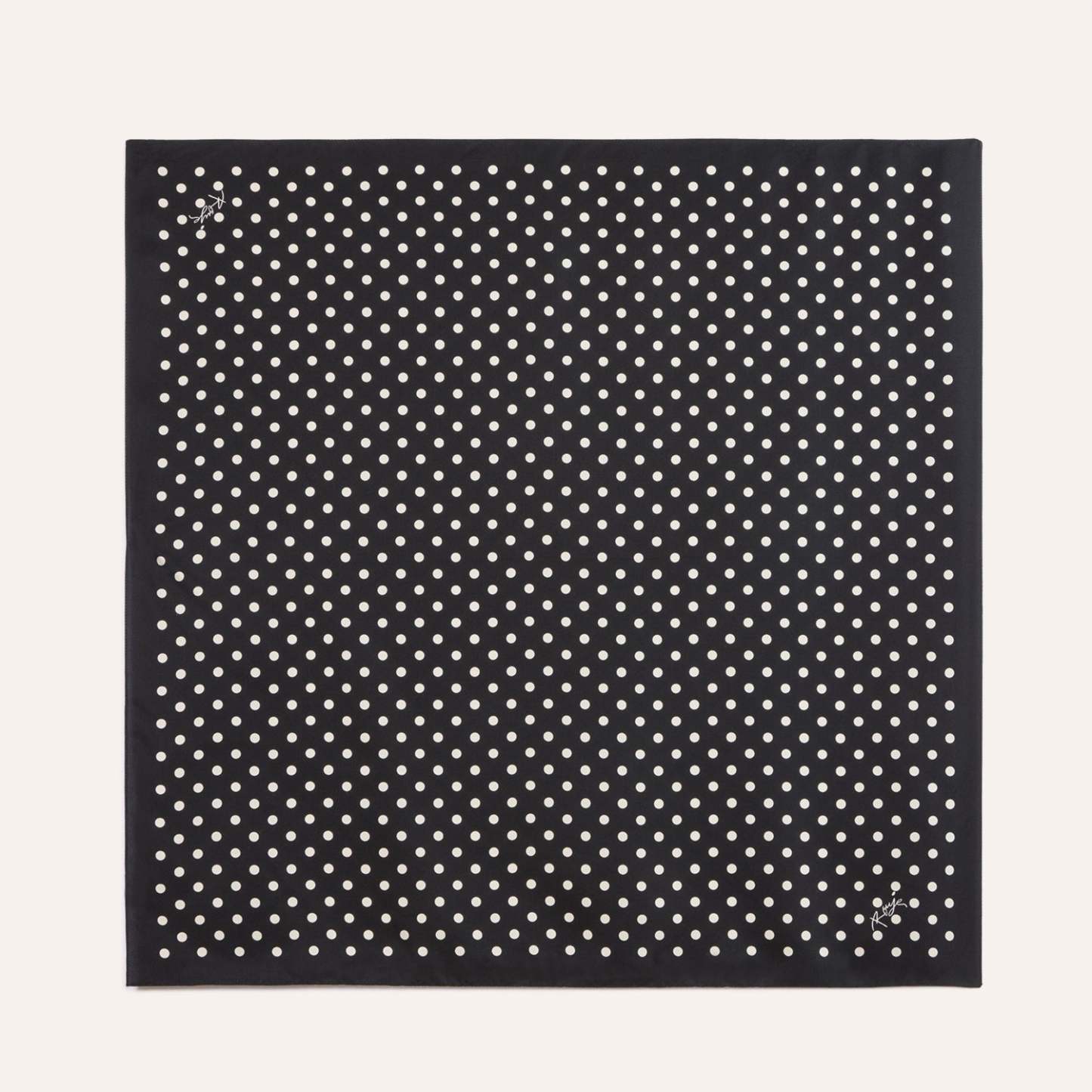 Foulard EDDY - Pois Carmen Noir