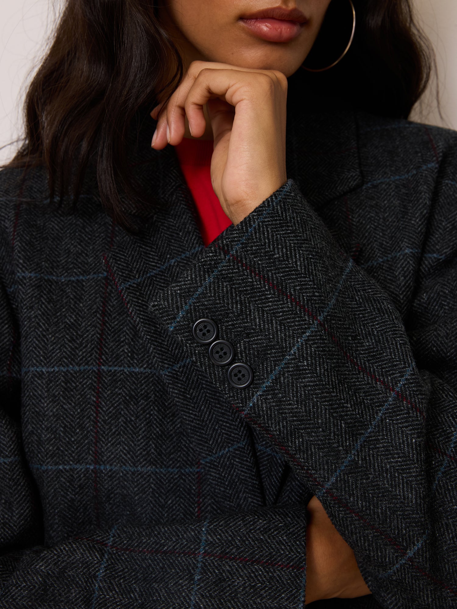 Veste JACQUES - CARREAUXCHEVRON GRIS