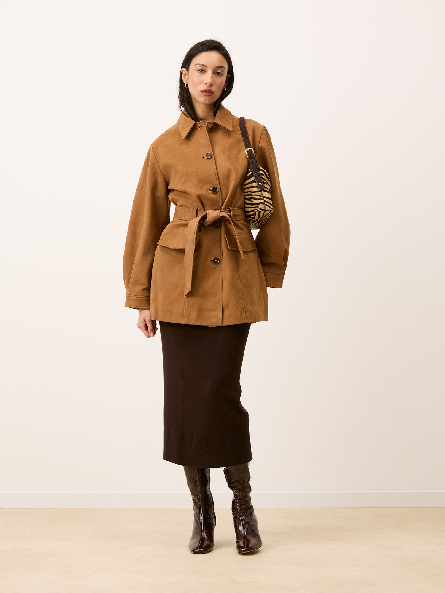 Veste EMILIO - SUEDE CARAMEL
