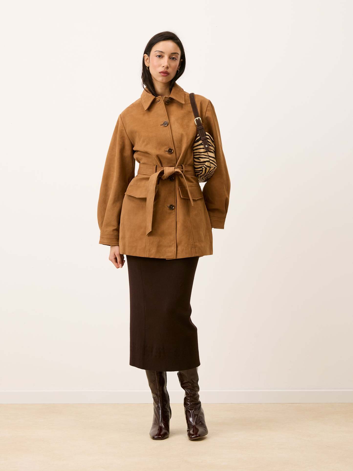 Veste EMILIO - SUEDE CARAMEL