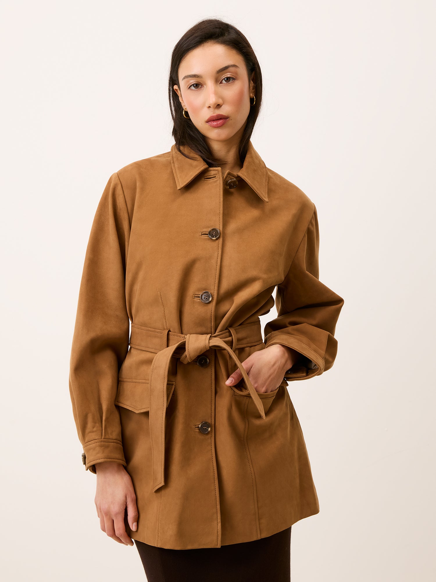 Veste EMILIO - SUEDE CARAMEL