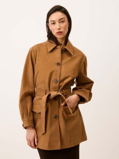 Veste EMILIO - SUEDE CARAMEL