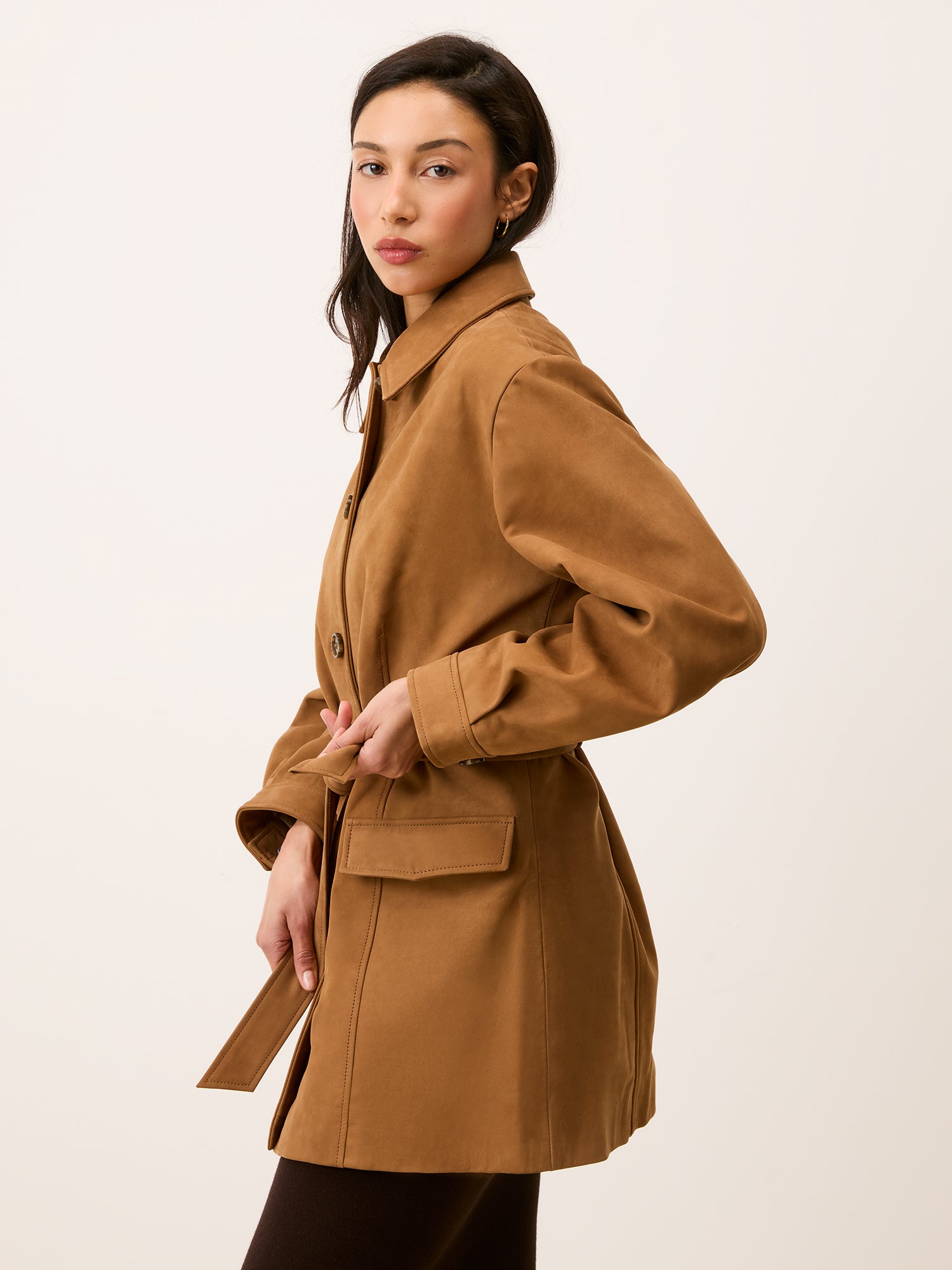 Veste EMILIO - SUEDE CARAMEL