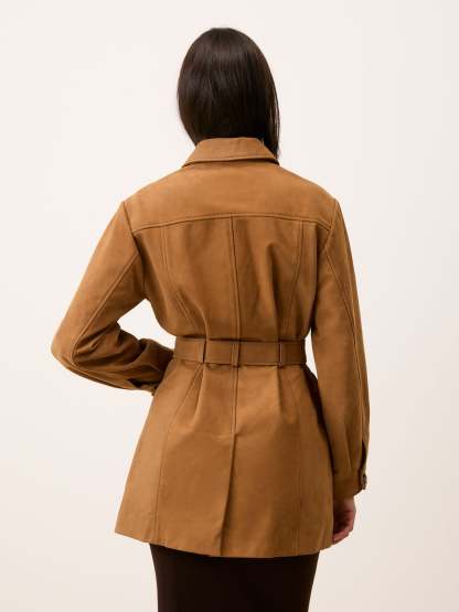 Veste EMILIO - SUEDE CARAMEL