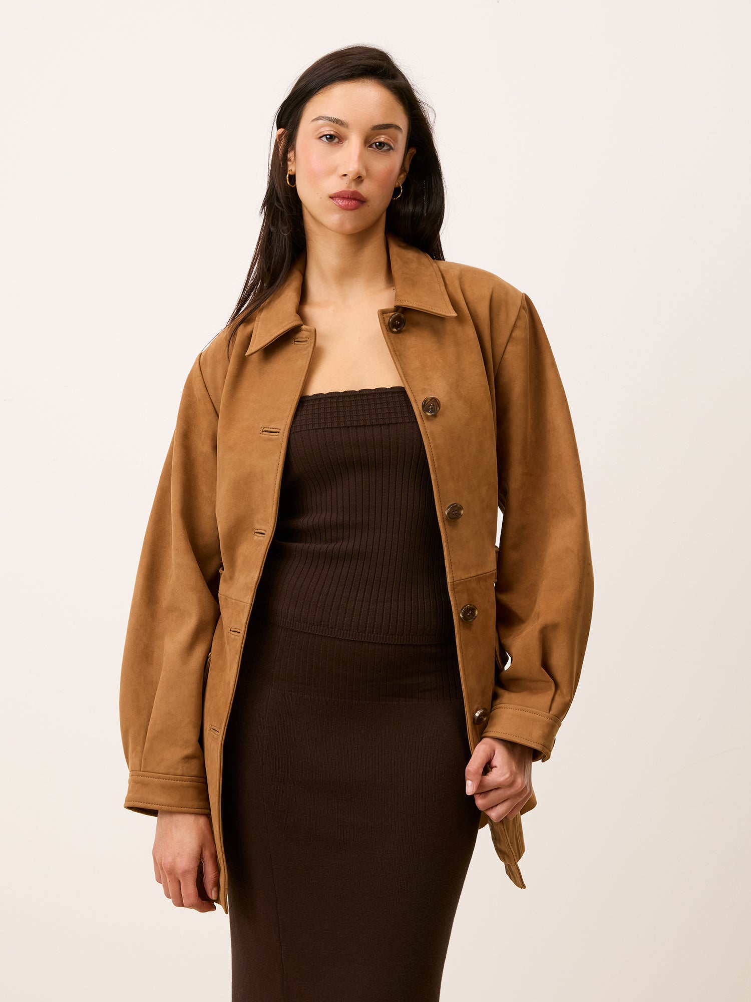 Veste EMILIO - SUEDE CARAMEL