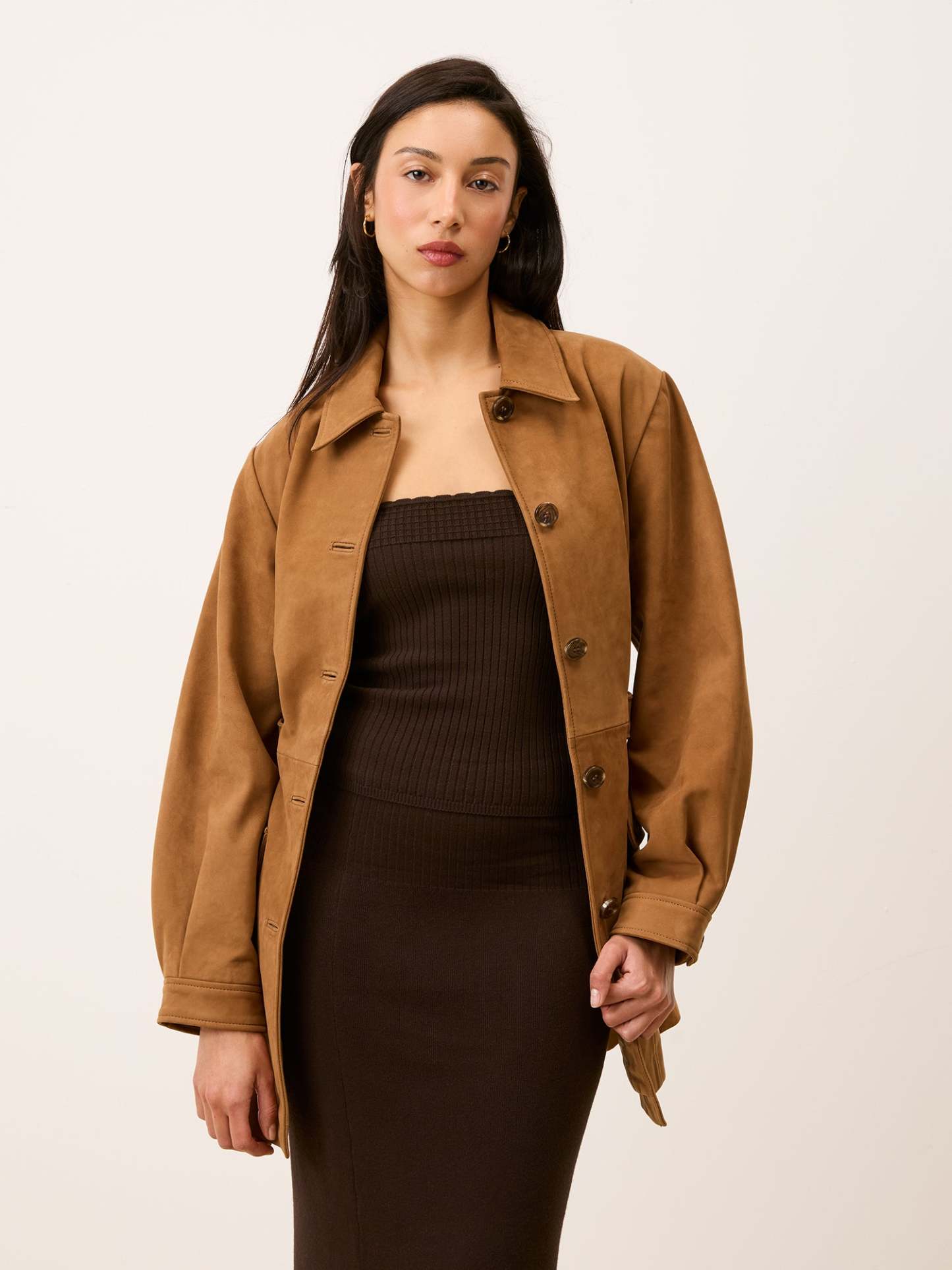 Veste EMILIO - SUEDE CARAMEL