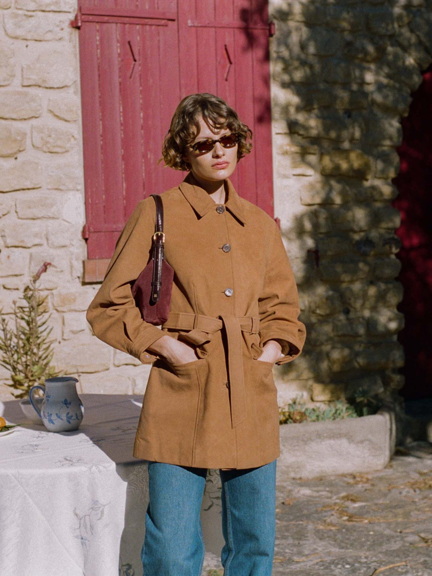 Veste EMILIO - SUEDE CARAMEL