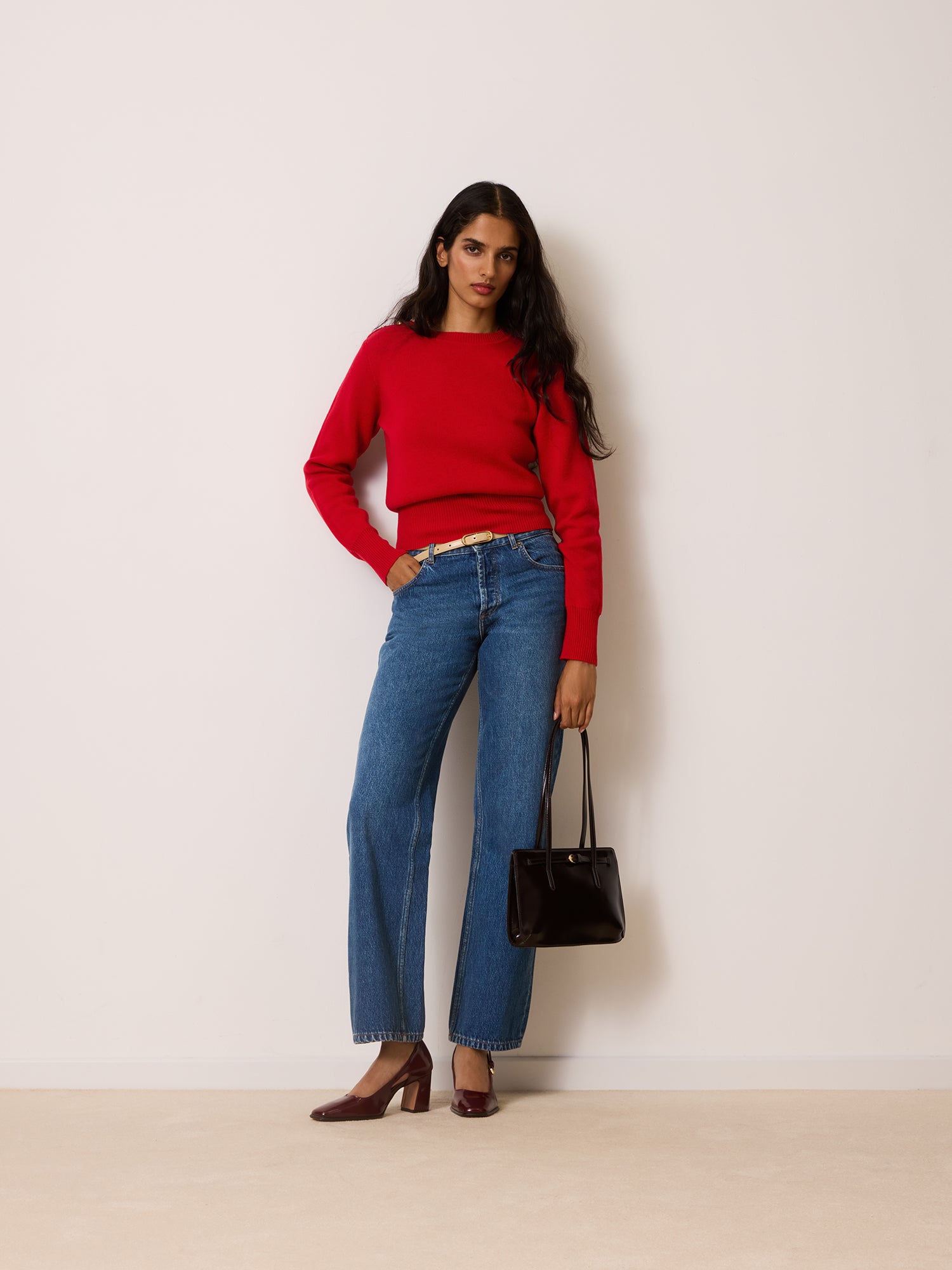 Pull ERELL - Uni Rouge