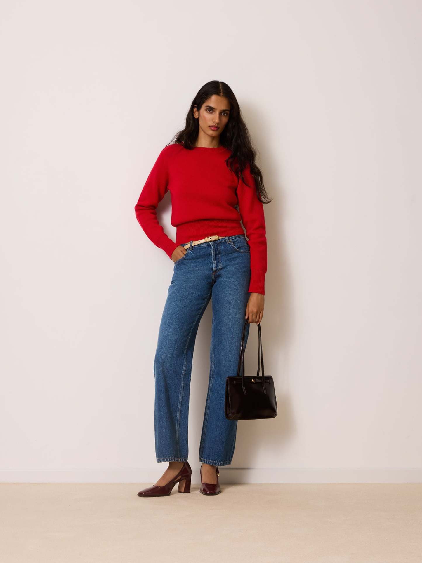 Pull ERELL - Uni Rouge