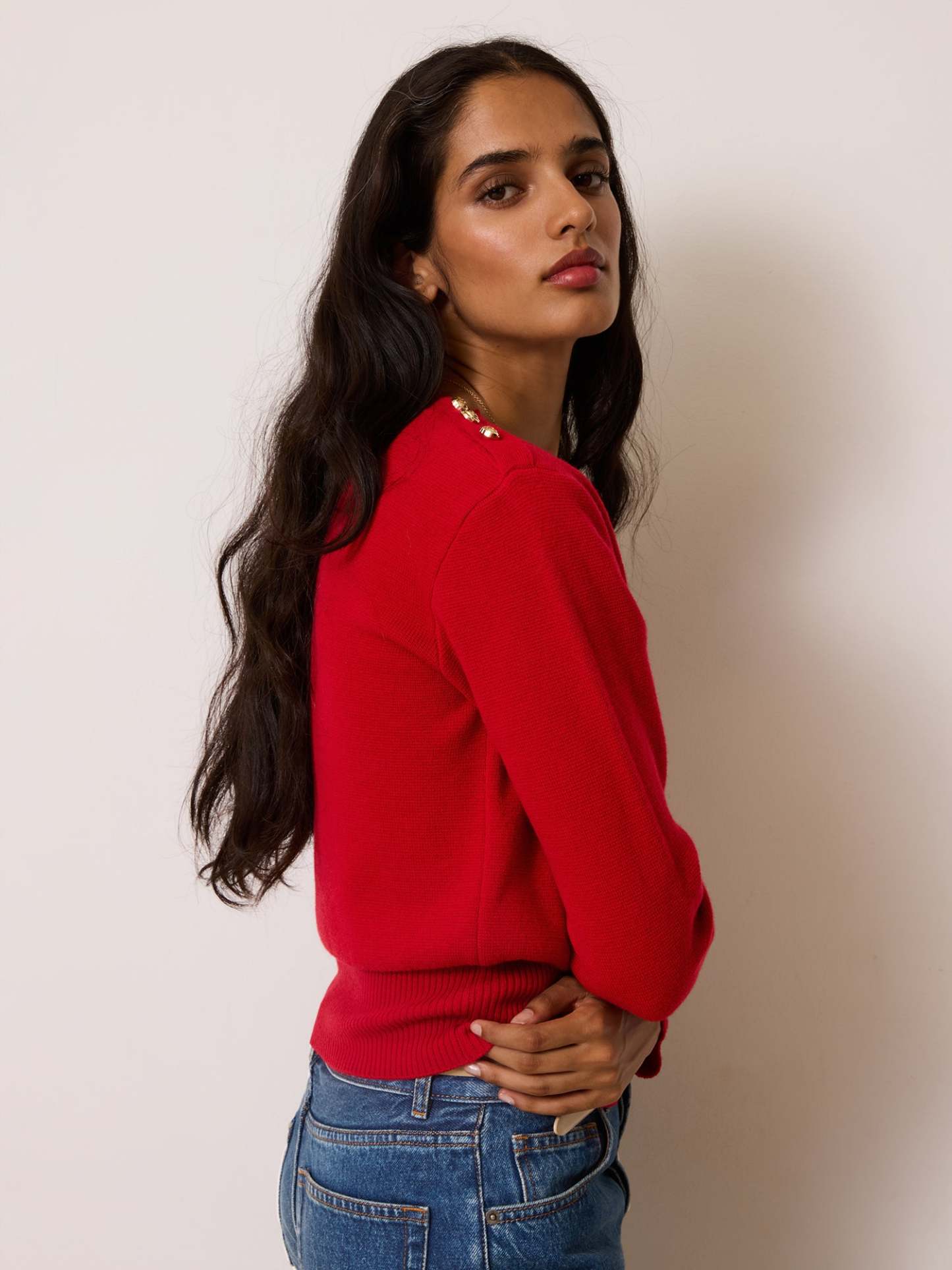 Pull ERELL - Uni Rouge