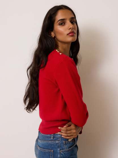 Pull ERELL - Uni Rouge