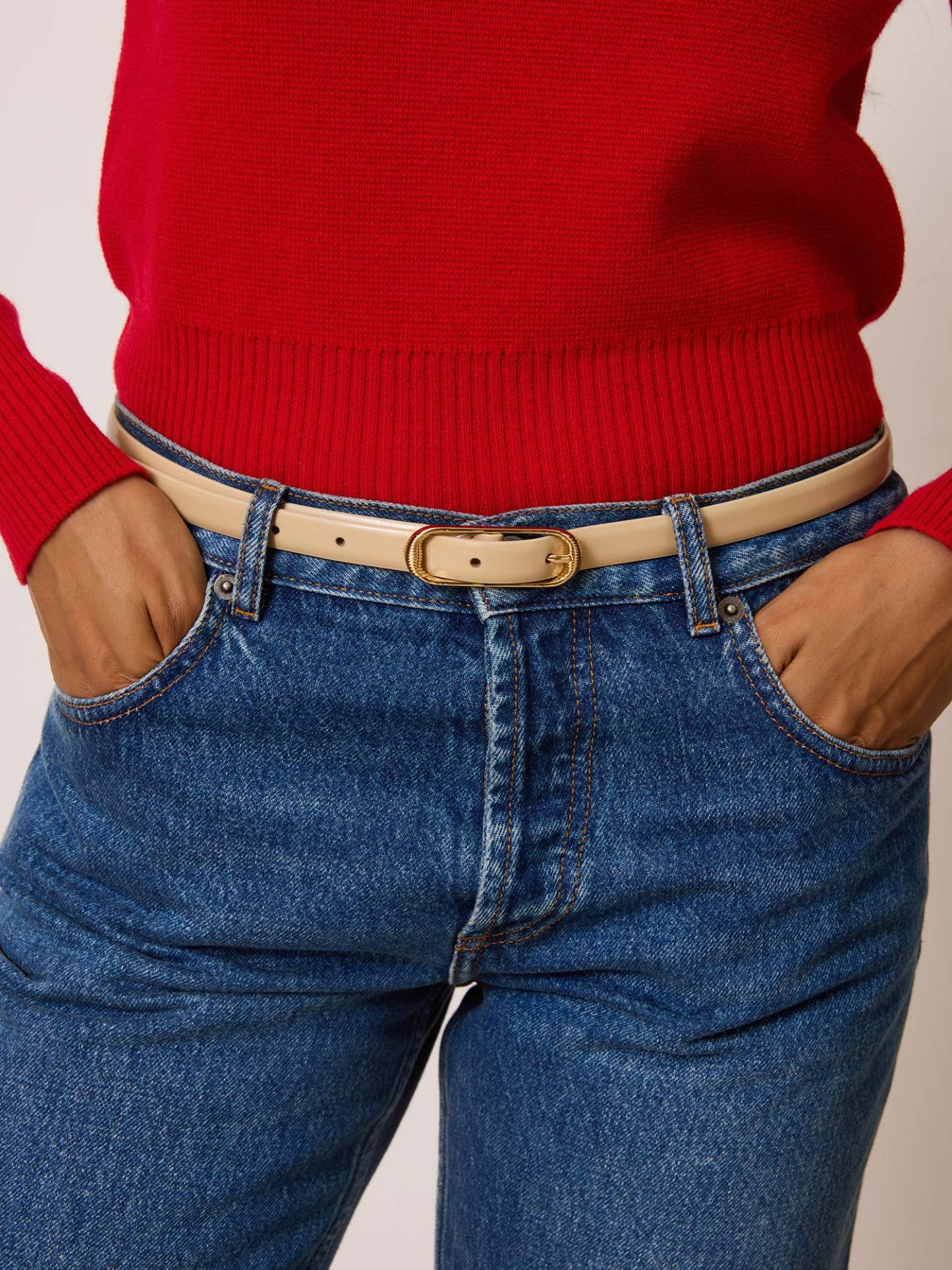Ceinture TENDRE - CUIRGLACE CHAMPAGNE