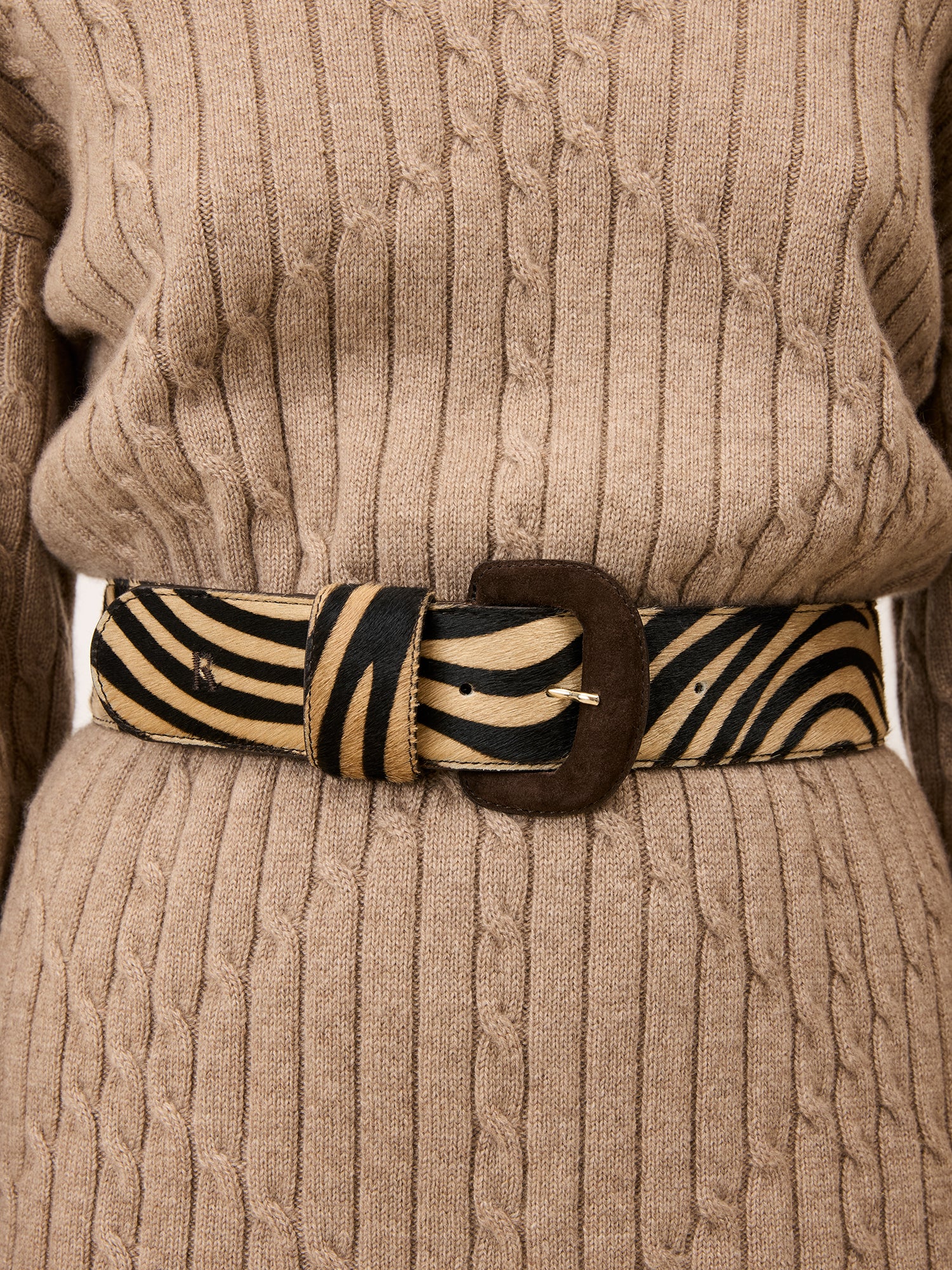 Ceinture ETREINTE - ZEBRE BEIGE