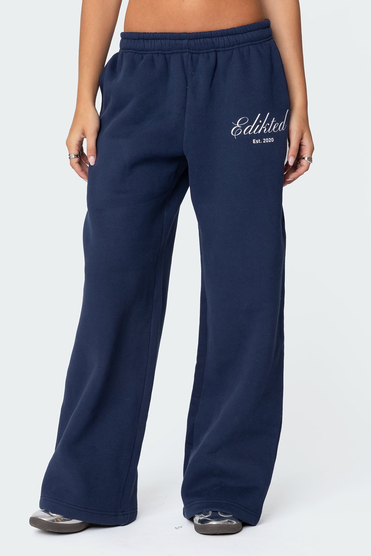Get Edikted Sweatpants - NAVY