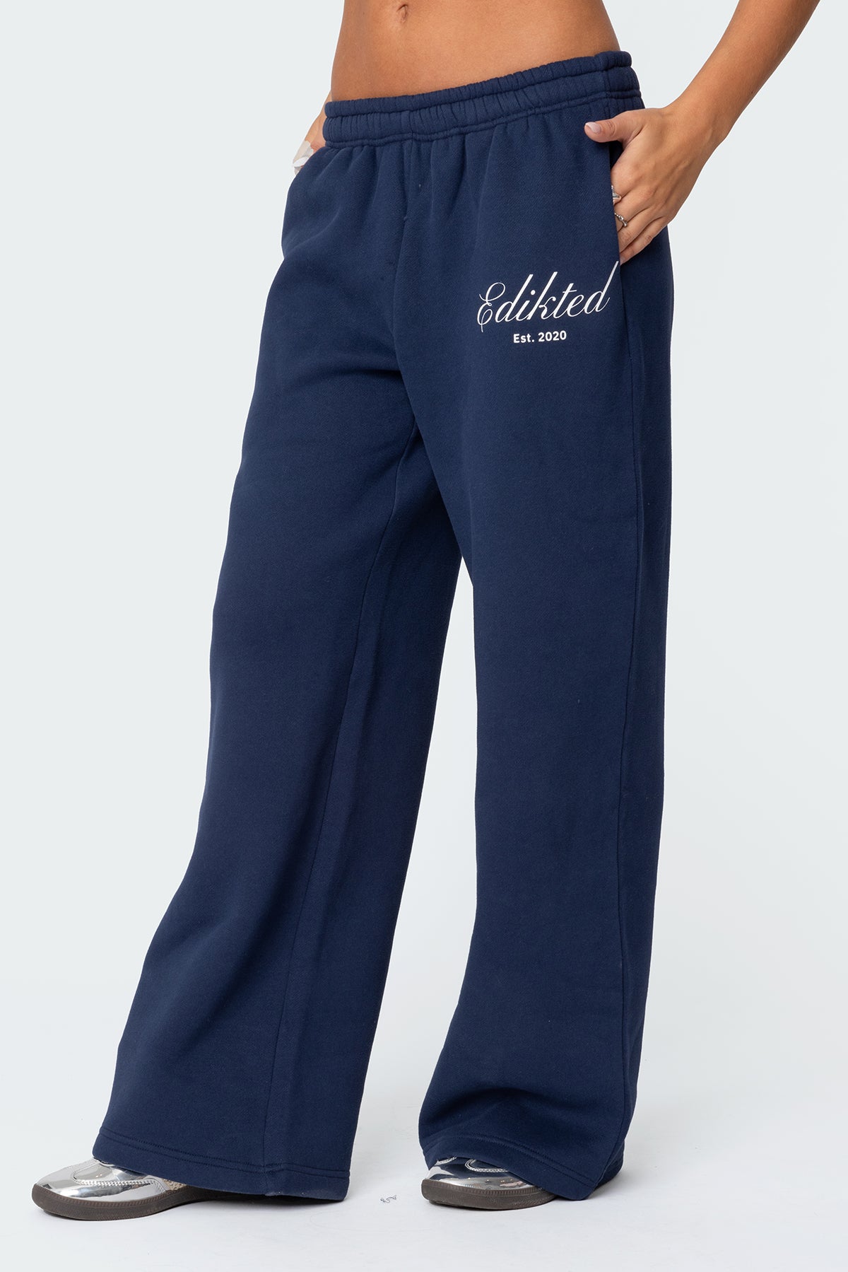 Get Edikted Sweatpants - NAVY