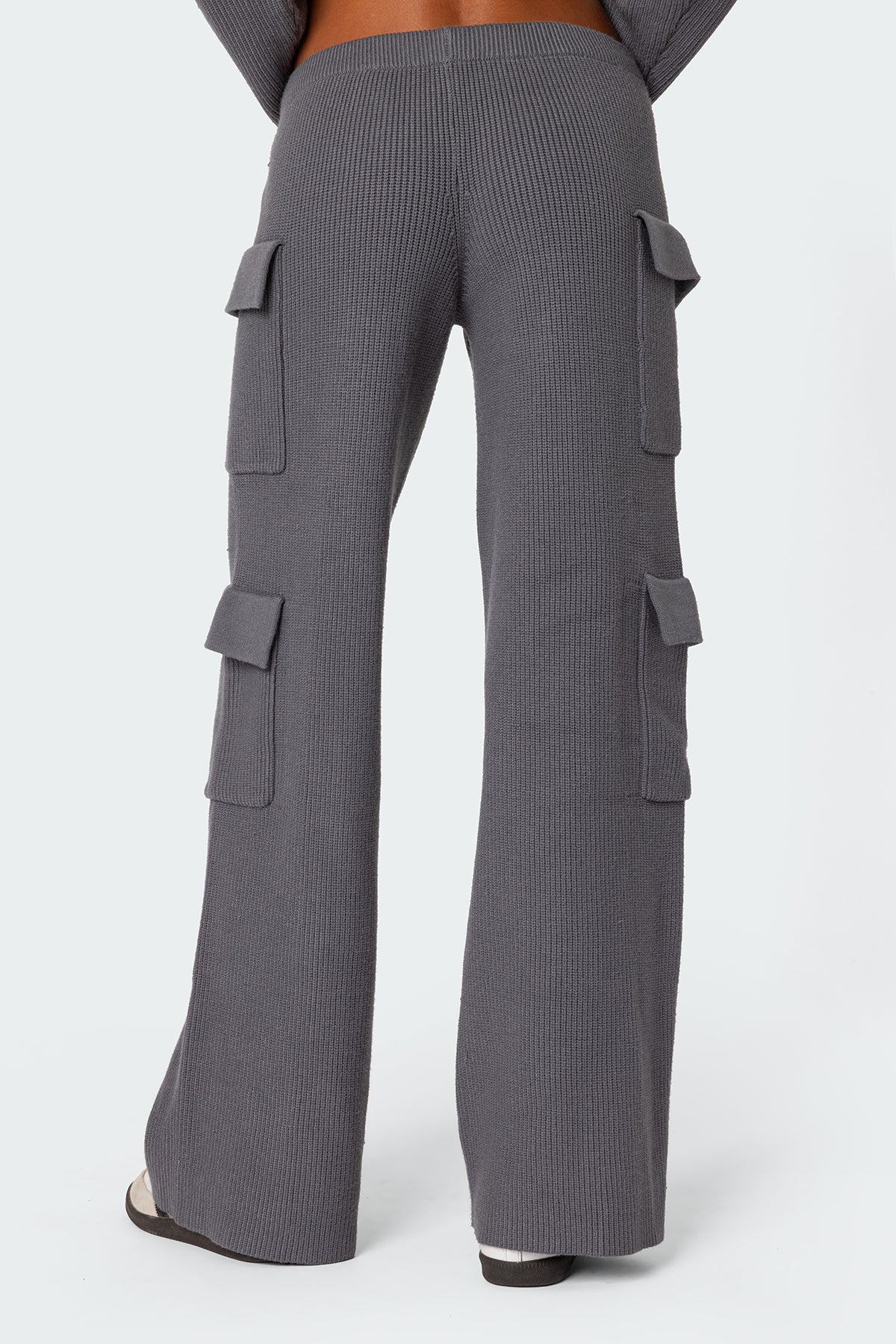 Wynter Knit Cargo Pants - GRAY