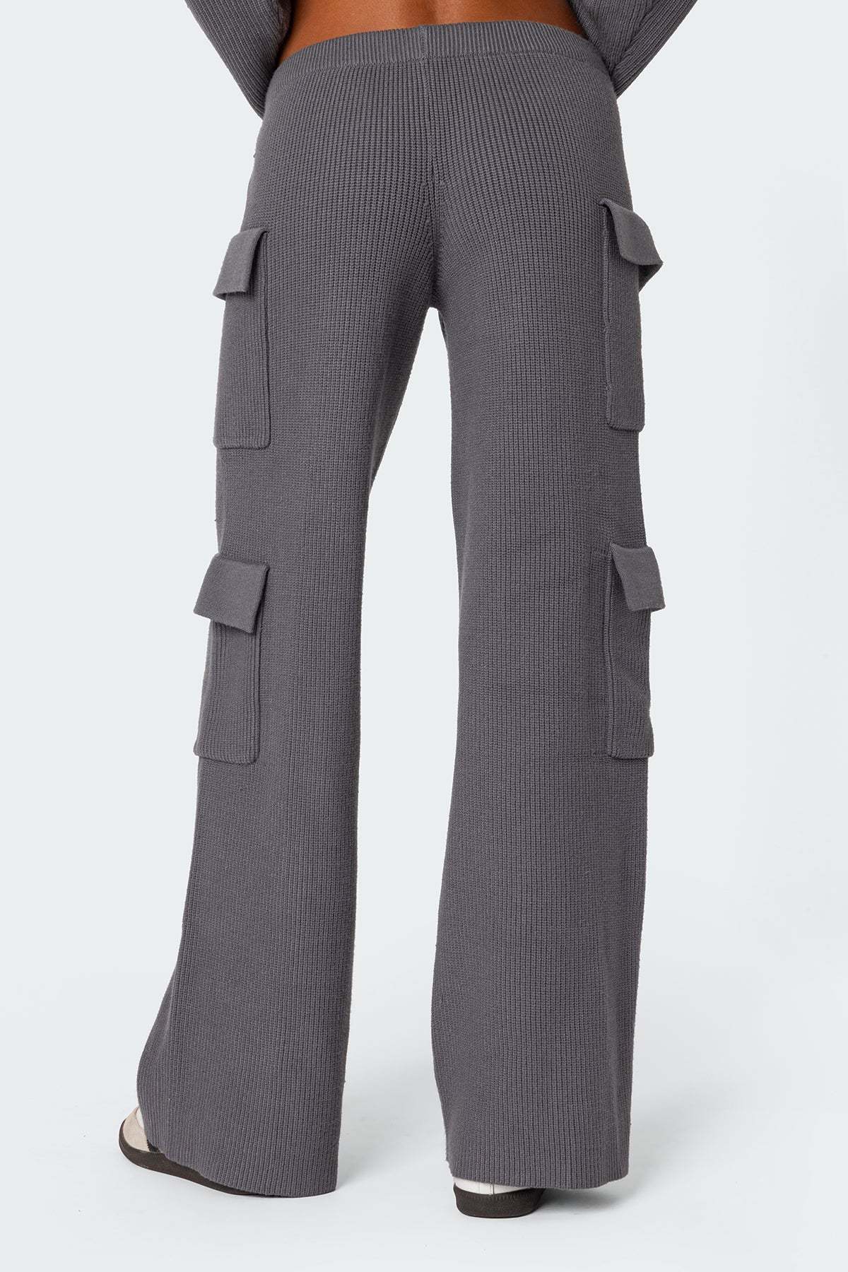 Wynter Knit Cargo Pants - GRAY