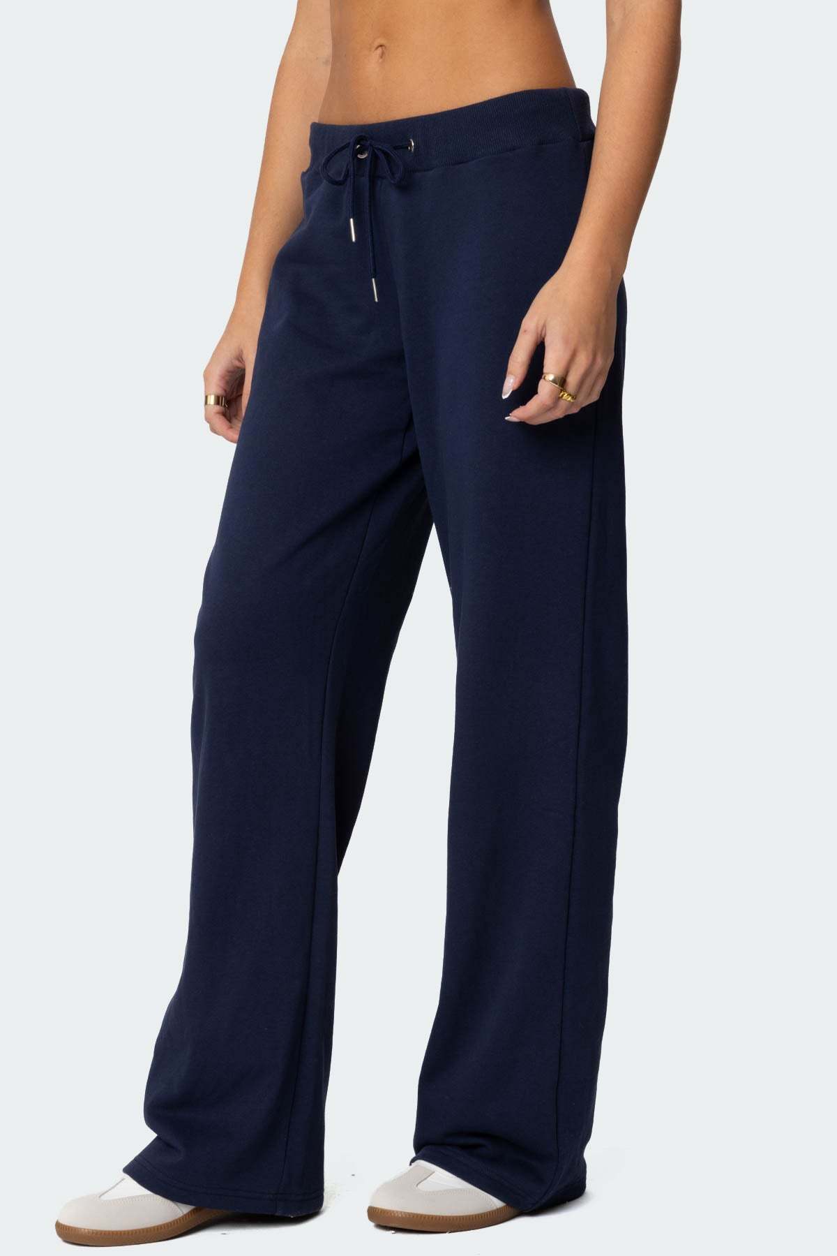 Quinn Straight Leg Sweatpants - NAVY