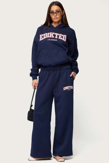 Edikted LA Sweatpants - NAVY