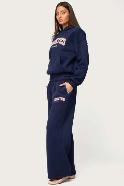Edikted LA Sweatpants - NAVY