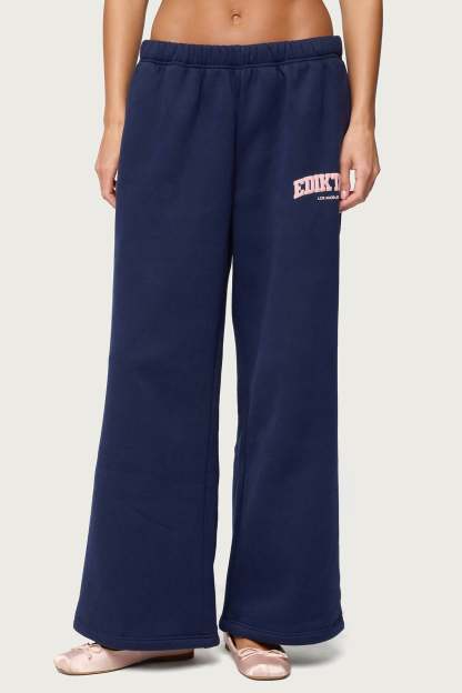 Edikted LA Sweatpants - NAVY