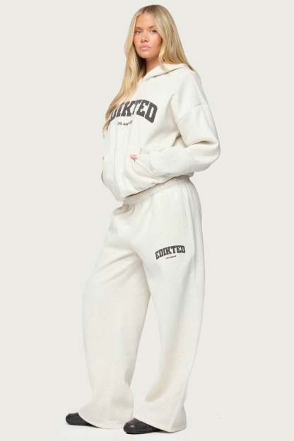Edikted LA Sweatpants - GRAY MELANGE