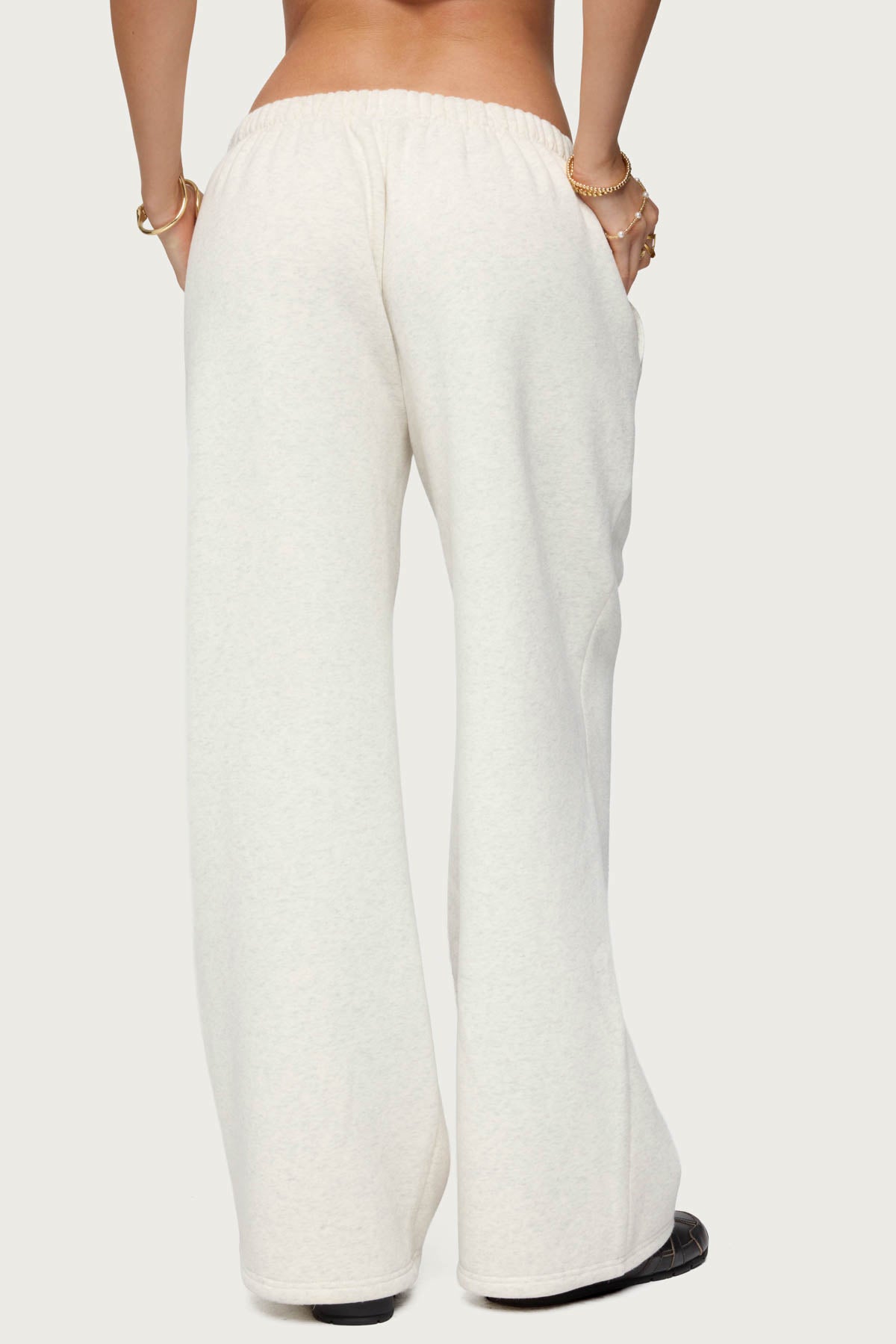 Edikted LA Sweatpants - GRAY MELANGE