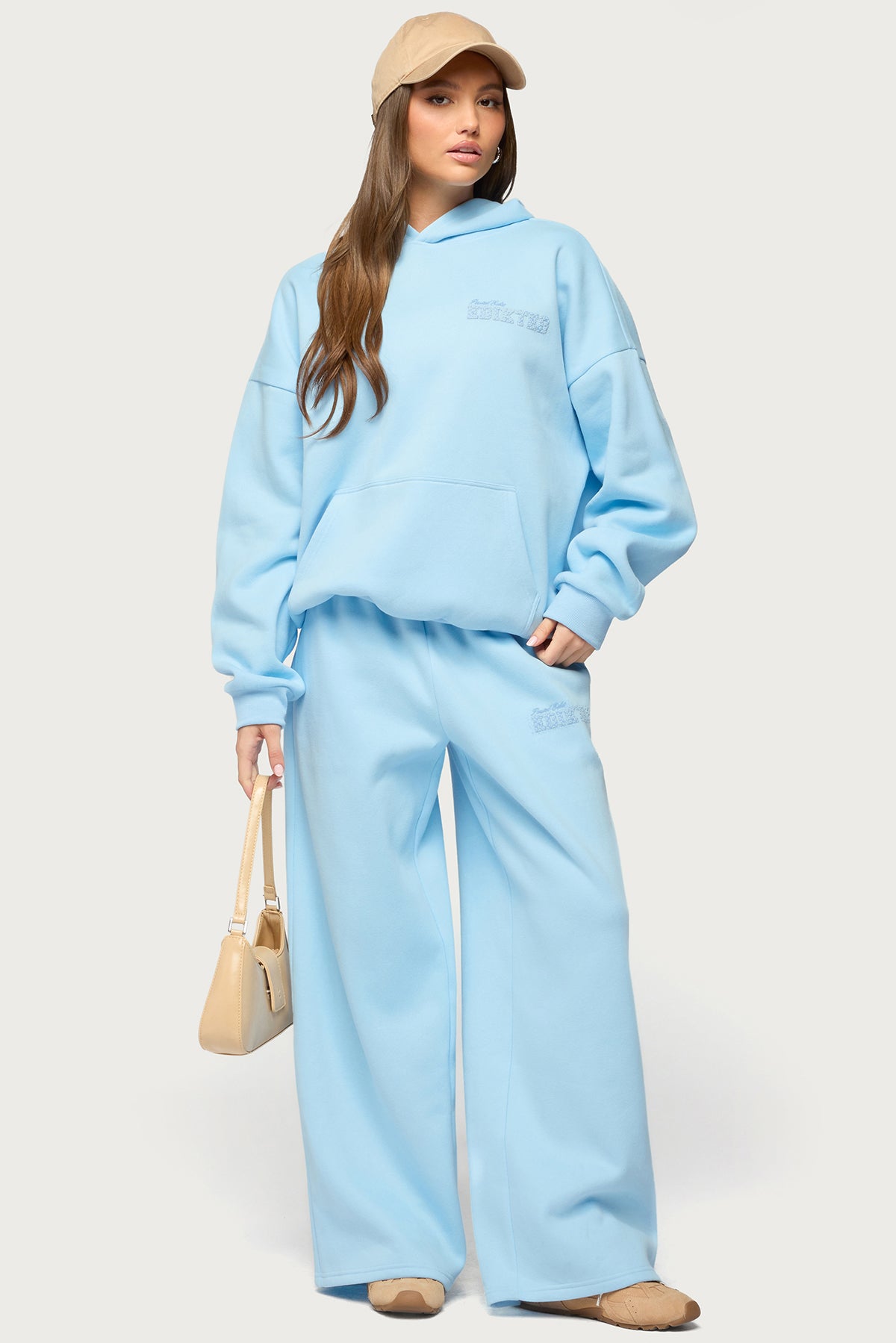 Pastel Edit Edikted Sweatpants - LIGHT-BLUE