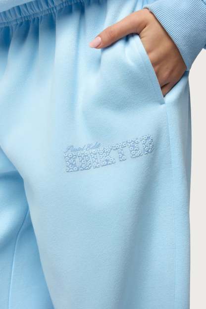 Pastel Edit Edikted Sweatpants - LIGHT-BLUE