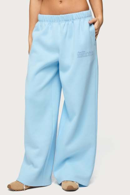 Pastel Edit Edikted Sweatpants - LIGHT-BLUE