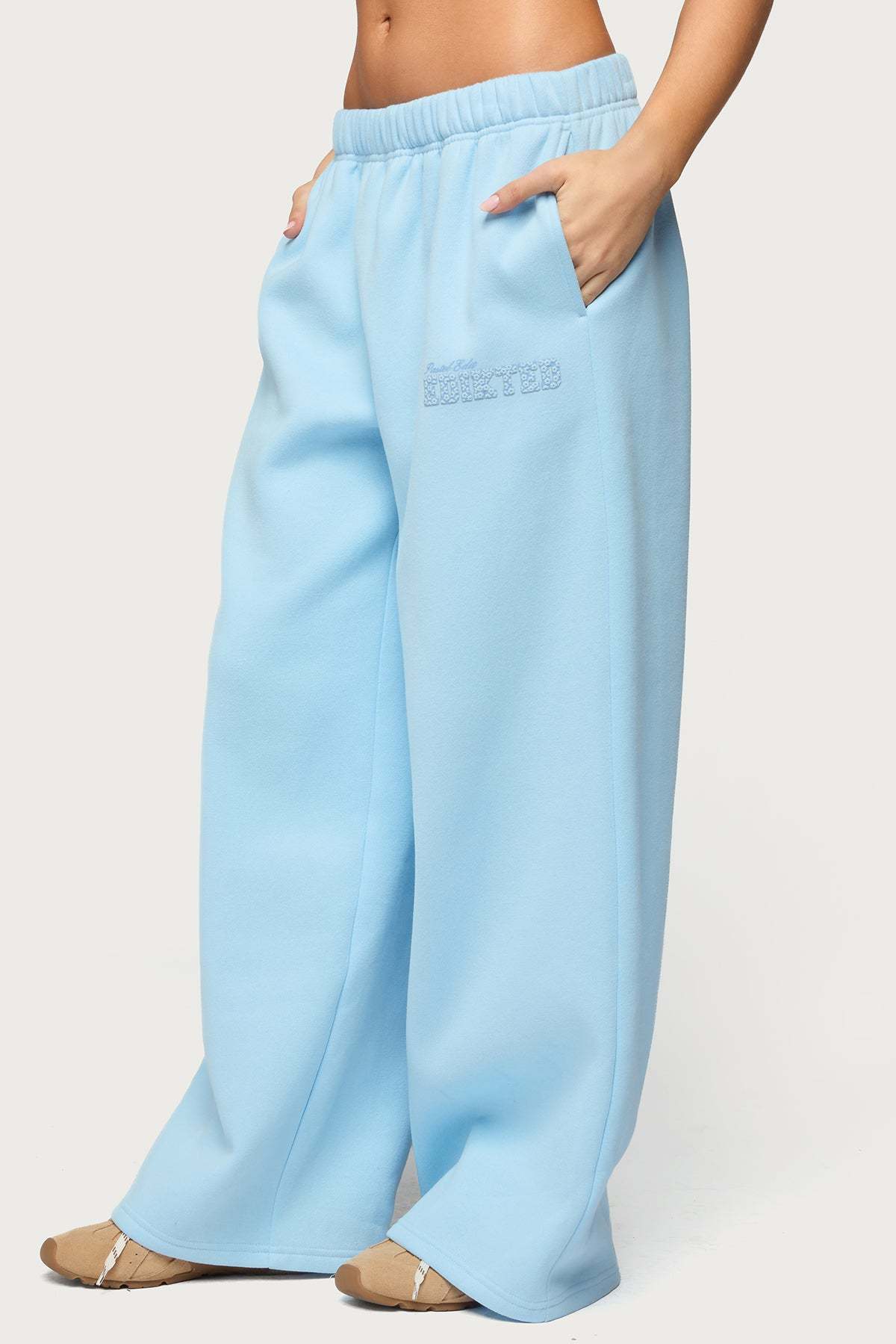 Pastel Edit Edikted Sweatpants - LIGHT-BLUE