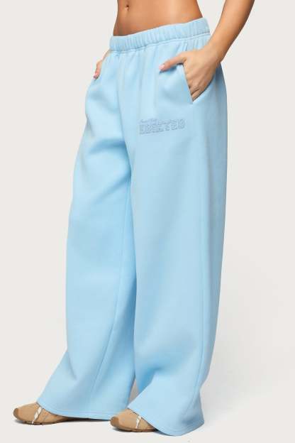 Pastel Edit Edikted Sweatpants - LIGHT-BLUE