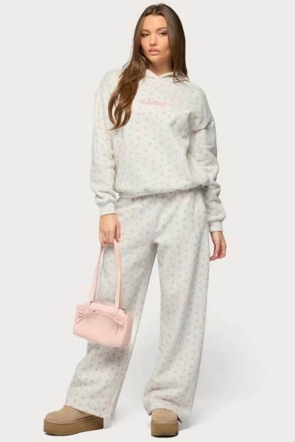 Flower Power Sweatpants - LIGHT-GRAY-MELANGE
