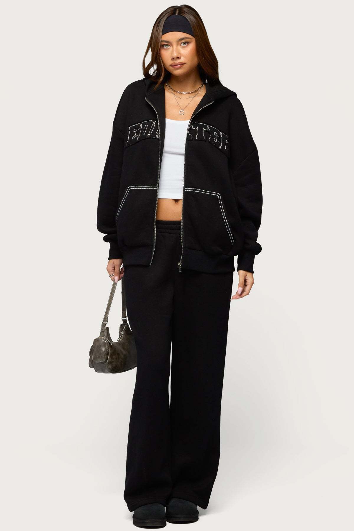 Forever Edikted Sweatpants - BLACK