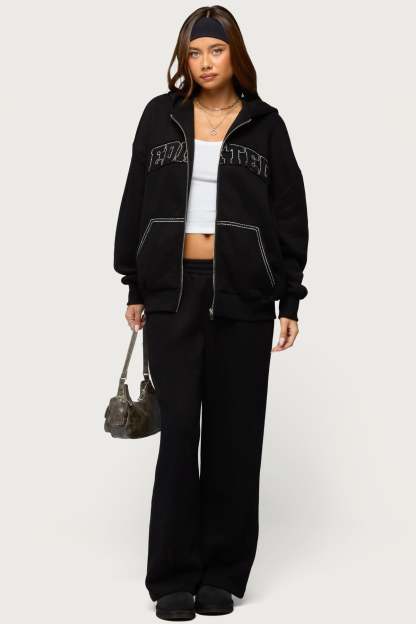 Forever Edikted Sweatpants - BLACK