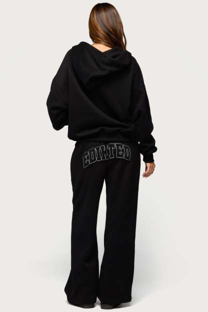 Forever Edikted Sweatpants - BLACK