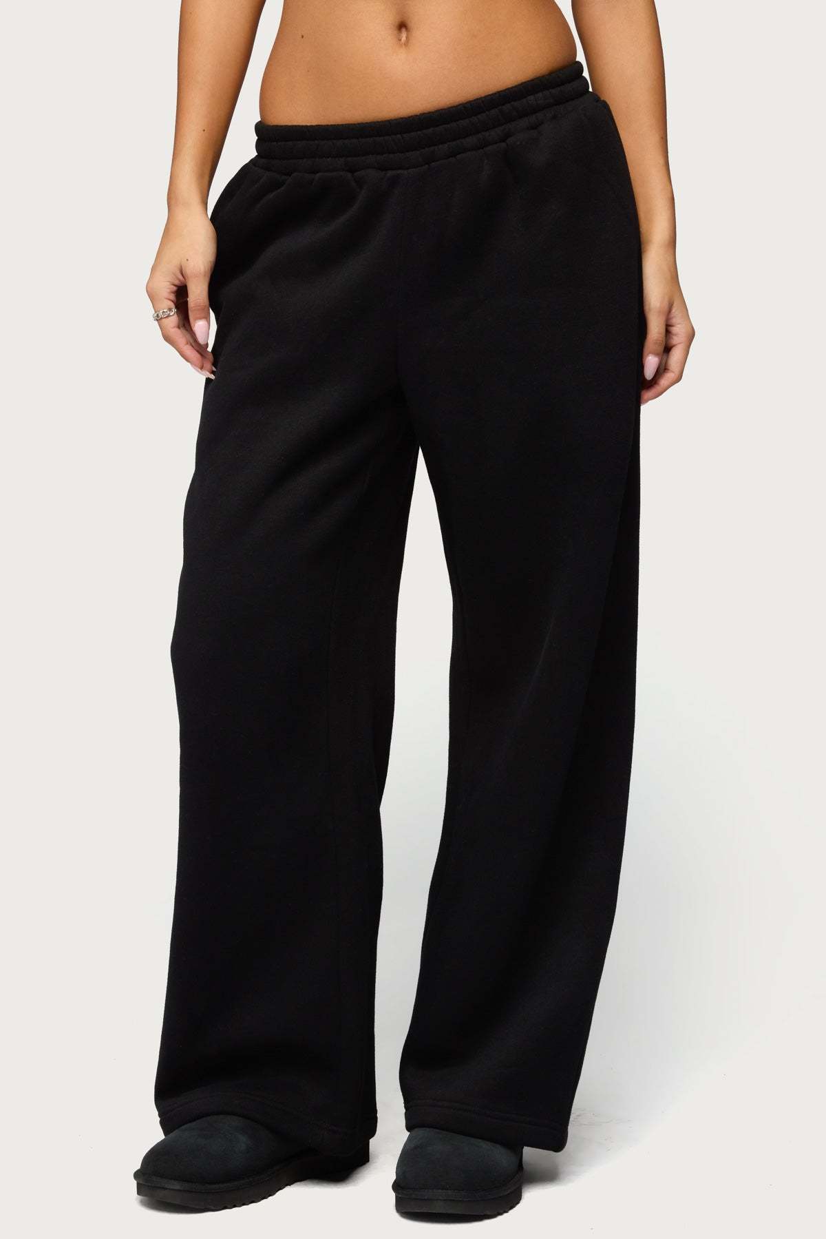 Forever Edikted Sweatpants - BLACK