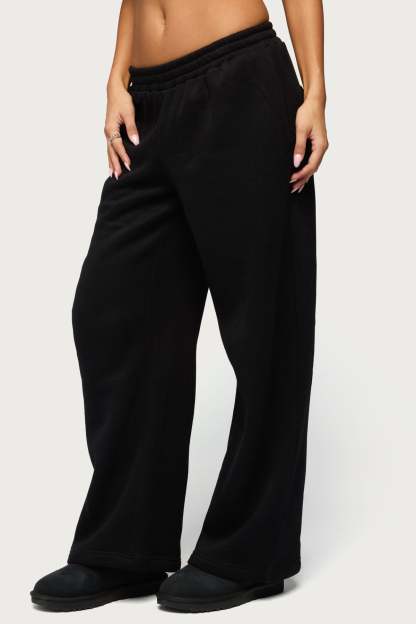 Forever Edikted Sweatpants - BLACK