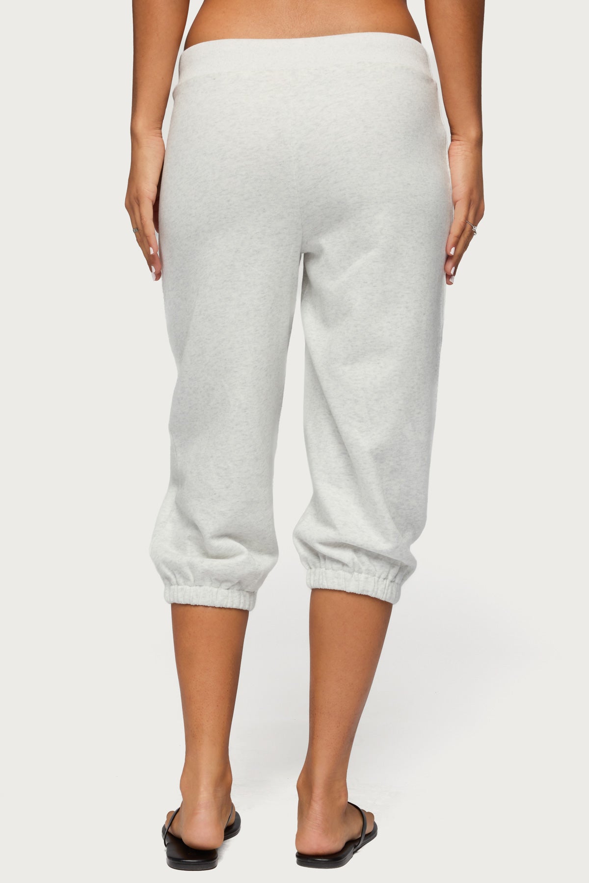 Deana Capri Sweatpants - LIGHT-GRAY-MELANGE